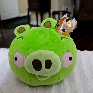 Angry Bird Green King Pig 5 '' stuff animal plush No Sound BIN AAA Bin HHH